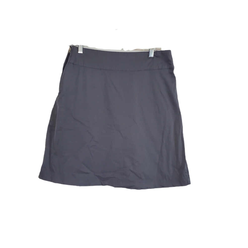 Lija Golf skort dark gray pleated back sz 6 pockets